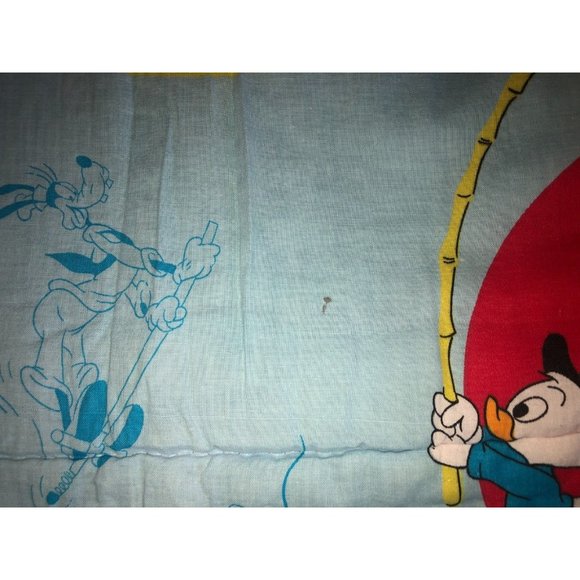 Vintage Disney Mickey Mouse Sleeping Bag ~ Golfing ~ Donald Duck Pluto Nephews - Picture 8 of 10